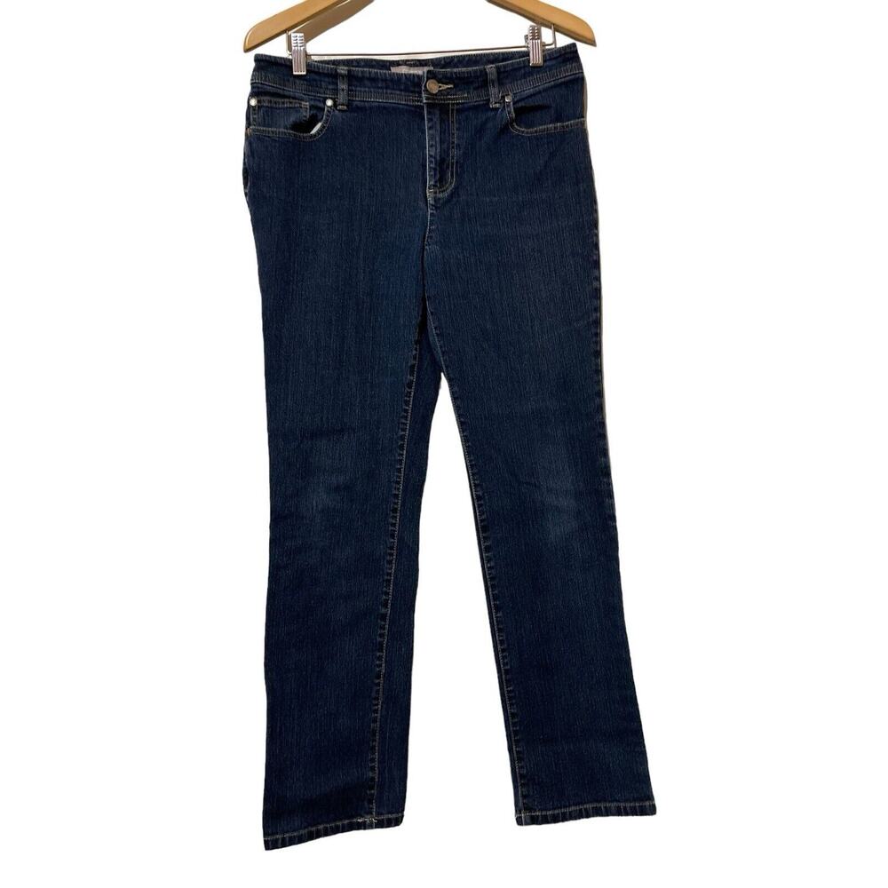 Chico's Women's Straight Leg Denim Jeans Medium Wash Blue Size‎ 8 (1) Short